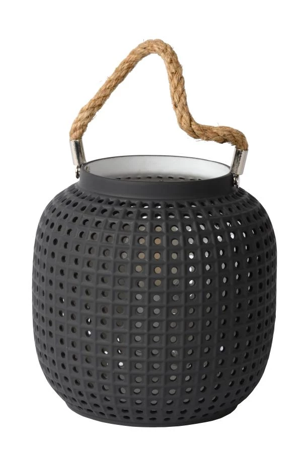Lucide SAFIYA - Lampe de table - Ø 16,5 cm - 1xE14 - Gris - éteint